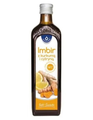 SOK IMBIR Z KURKUMĄ I CYTRYNĄ 500ml OLEOFARM