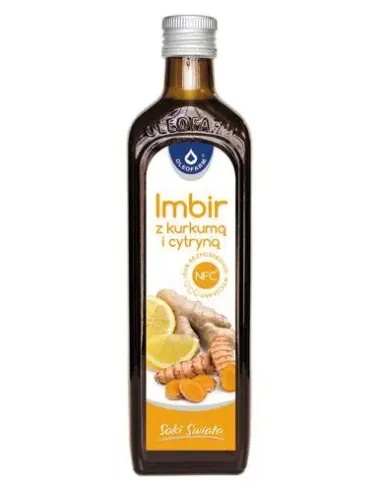 SOK IMBIR Z KURKUMĄ I CYTRYNĄ 500ml OLEOFARM