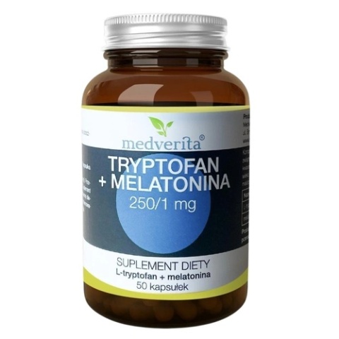 TRYPTOFAN + MELATONINA 50 kaps MEDVERITA