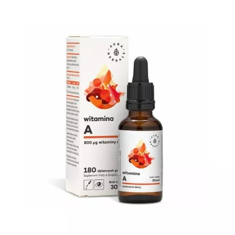 WITAMINA A W KROPLACH 30ml AURA HERBALS