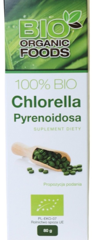 CHLORELLA PYRENOIDOSA BIO 80g BIO ORGANIC