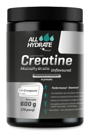 CREATINE 600g 176porcji ALLHYDRANTE ALINESS