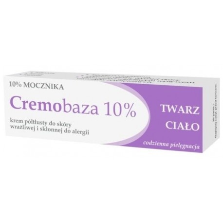 CREMOBAZA 10% KREM PÓŁTŁUSTY Z MOCZNIKIEM 30g FARMAPOL POZNAŃ