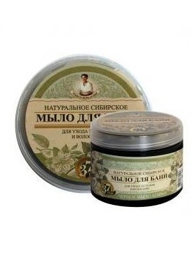 CZARNE MYDŁO DO WŁOSÓW I CIAŁA AGAFII 500 ml