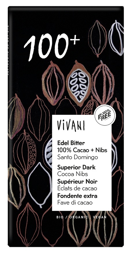 CZEKOLADA GORZKA VIVANI 100% 80 g