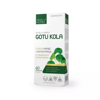 GOTU KOLA 520mg 60kaps MEDICA HERBS