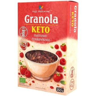 GRANOLA KETO MALIN-TRUSK BIO 250g 5 PRZEMIAN