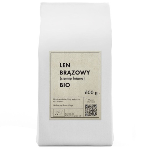 LEN BRĄZOWY BIO 600g THE PLANET