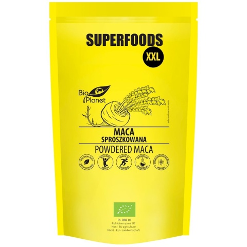 MACA KORZEŃ W PROSZKU BIO 750g BIOPLANET