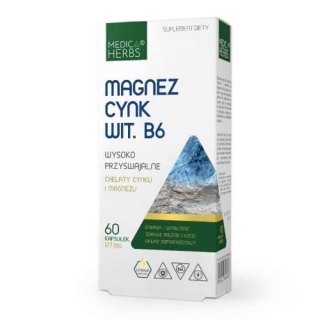MAGNEZ CYNK WIT B6 177mg 60 MEDICA HERBS