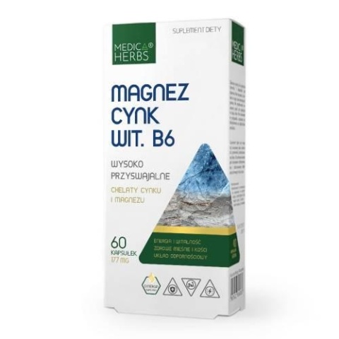 MAGNEZ CYNK WIT B6 177mg 60 MEDICA HERBS
