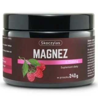 MAGNEZ Z MALINĄ PROSZEK 240g SKOCZYLAS