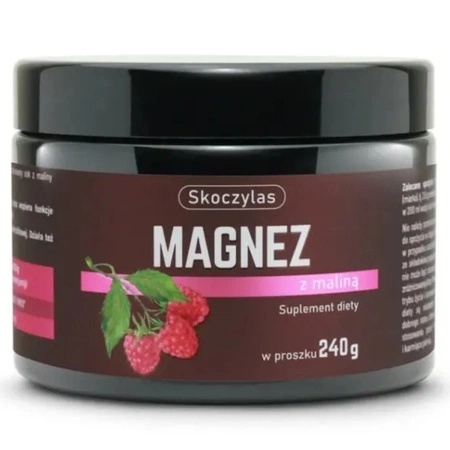 MAGNEZ Z MALINĄ PROSZEK 240g SKOCZYLAS