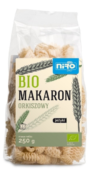 MAKARON ORKISZ JEŻYKI BIO 250g NIRO
