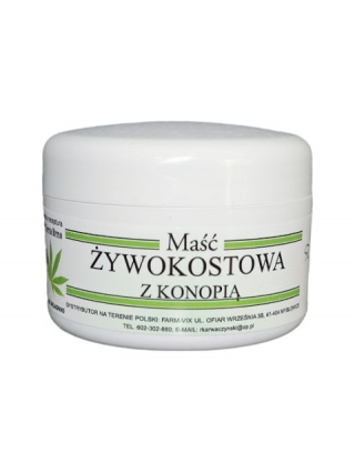 MAŚĆ ŻYWOKOSTOWA Z KONOPIĄ 50ml FARM-VIX