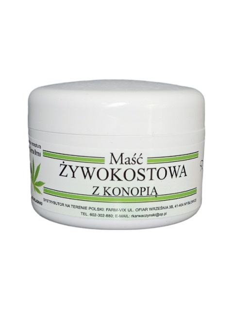 MAŚĆ ŻYWOKOSTOWA Z KONOPIĄ 50ml FARM-VIX