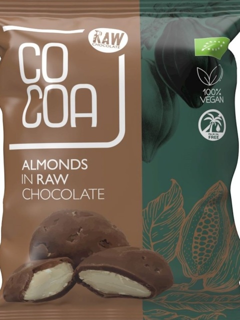 MIGDAŁY W SUROWEJ CZEKOLADZIE 70g COCOA