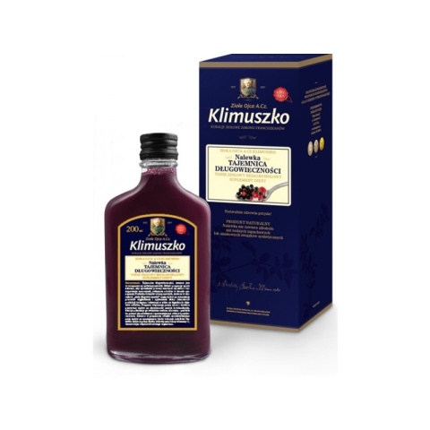 NALEWKA DŁUGOWIECZNOŚCI 200 ml ZIOŁA OJCA KLIMUSZKO