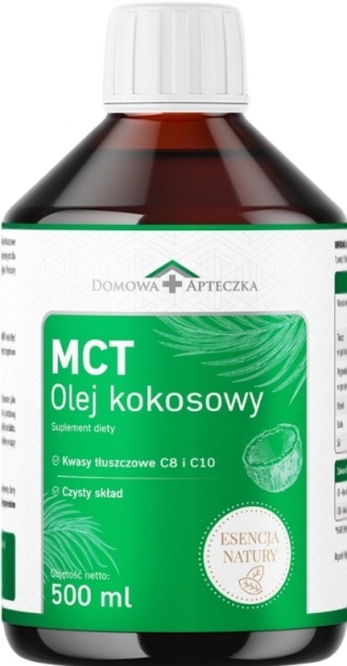 OLEJ KOKOSOWY MCT 500ml DOMOWA APTECZKA
