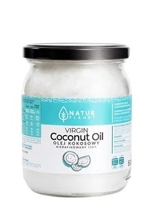 OLEJ KOKOSOWY NIERAFINOWANY 500 ml NATUR PLANET