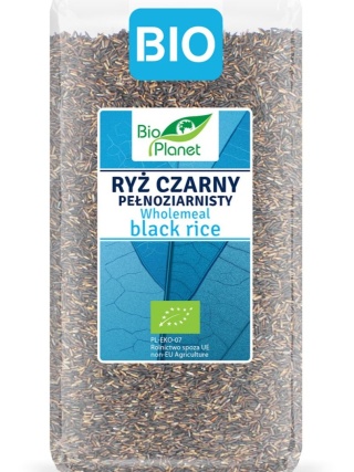 RYŻ CZARNY PEŁNOZIARNISTY BIO 500g BIO PLANET