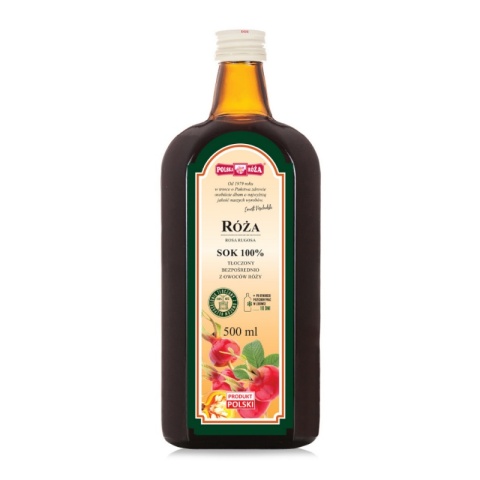 SOK Z DZIKIEJ RÓŻY 500 ml POLSKA RÓŻA