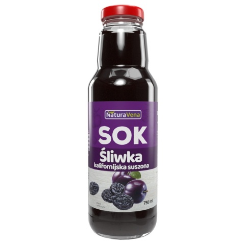 SOK Z SUSZONYCH ŚLIWEK KALIFORNIJSKICH 750 ml NATURAVENA