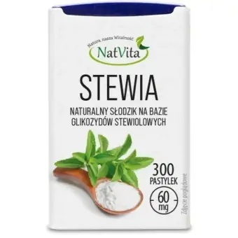 STEVIA PASTYLKI 300 szt NATVITA