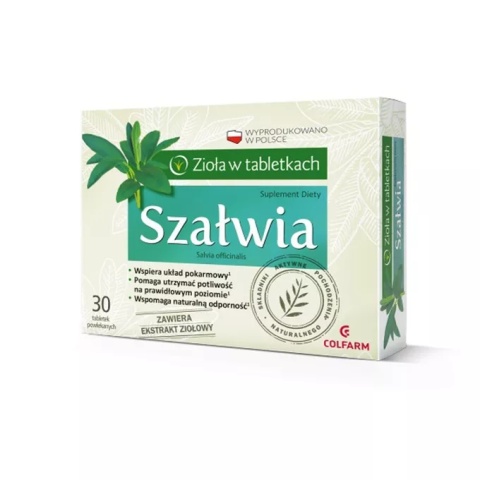 SZAŁWIA 30 TABLETEK COLFARM