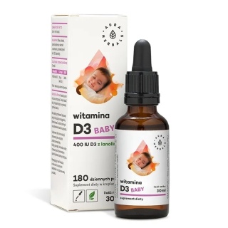 WITAMINA D3 BABY 400 IU KROPLE 30 ml AURA HERBALS
