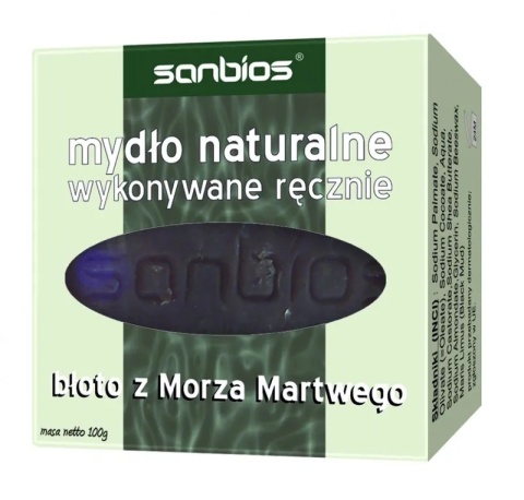 MYDŁO NATURALNE BŁOTO Z MORZA MARTWEGO100g SANBIOS