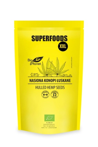 NASIONA KONOPI ŁUSKANE 600g SUPERFOODS