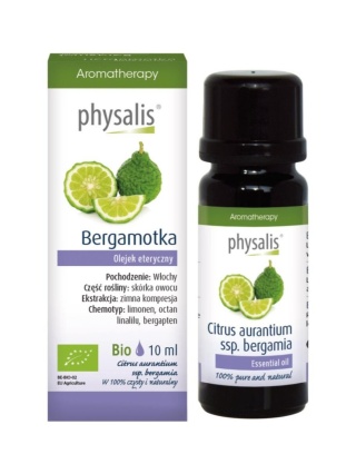 OLEJEK ETERYCZNY BERGAMOTKA ECO 10 ml PHYSALIS