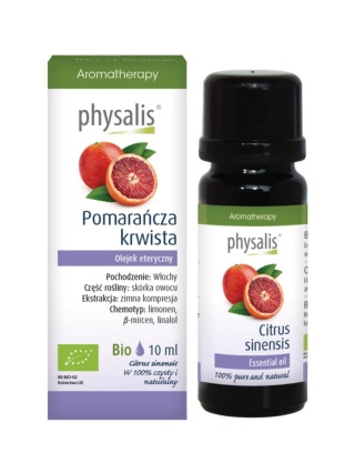 POMARAŃCZA KRWISTA OLEJEK ETERYCZNY BIO 10ml PHYSALIS